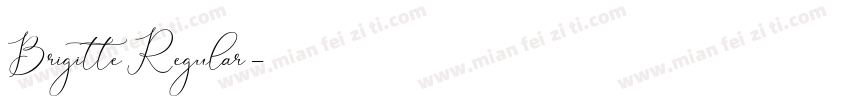 Brigitte Regular字体转换